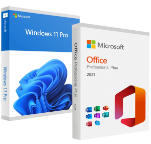 WINDOWS 11 PRO + OFFICE 2021 PROFESSIONAL PLUS BUNDLE