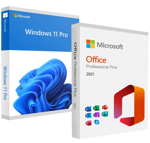 WINDOWS 11 PRO + OFFICE 2021 PROFESSIONAL PLUS BUNDLE